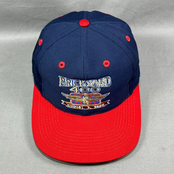 Vtg Brickyard 400 NASCAR Snapback Hat Cap Logo 7 Indianapolis AC Delco Mens 90s - Picture 7 of 12
